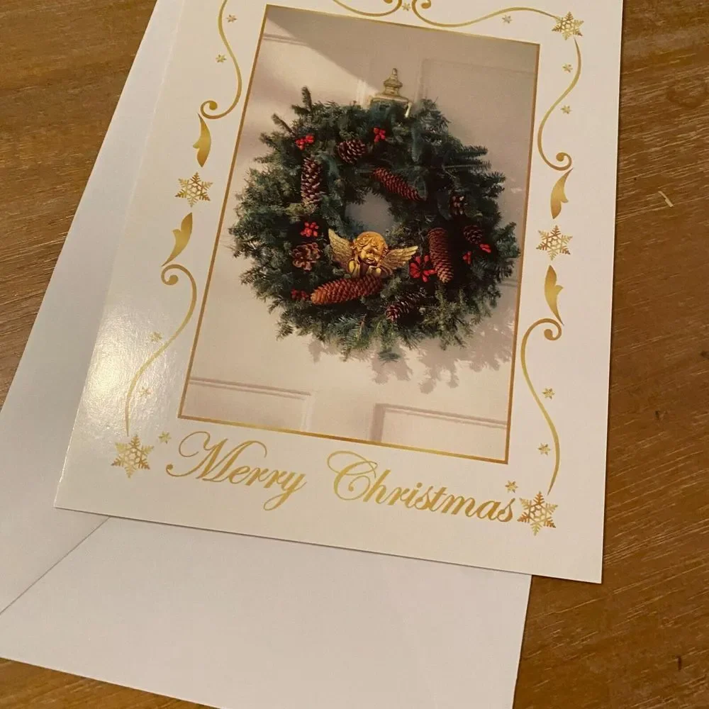 Robert Cushman Hayes Garland‎ Holiday Merry Christmas Greeting Card 2013